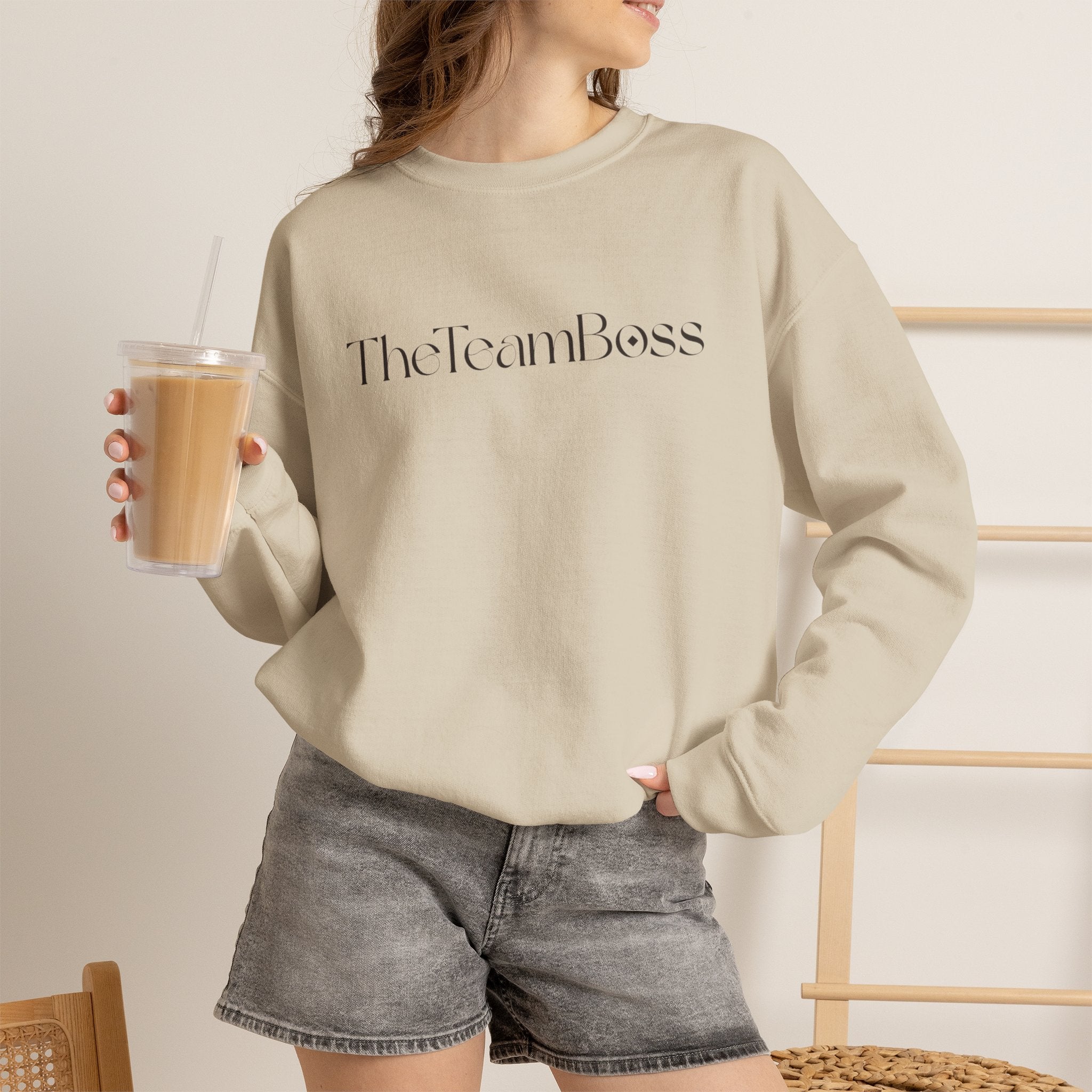 Crewneck Sweatshirt — TheTeamBoss Minimal Logo Pullover