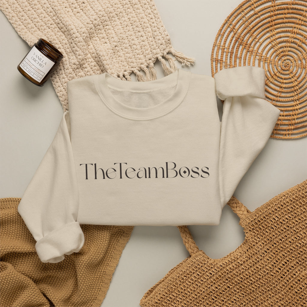 Crewneck Sweatshirt — TheTeamBoss Minimal Logo Pullover